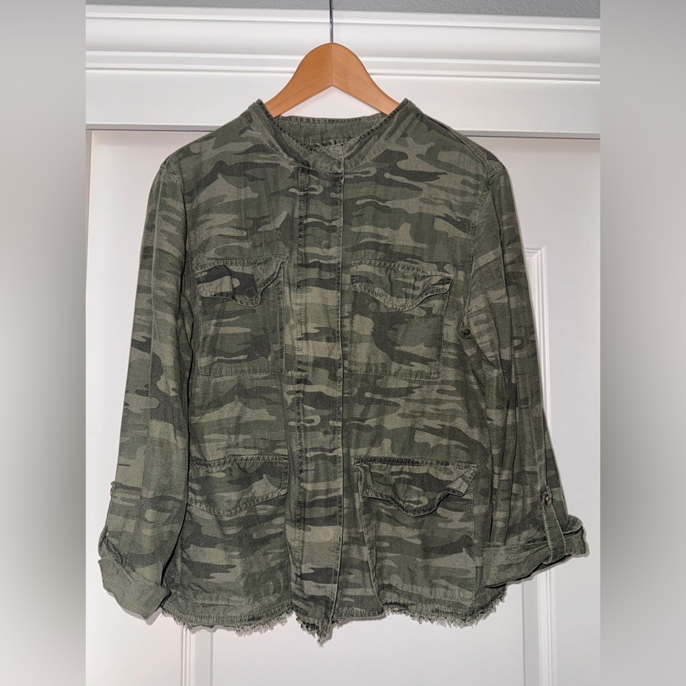 Sanctuary Green Camouflage Jacket